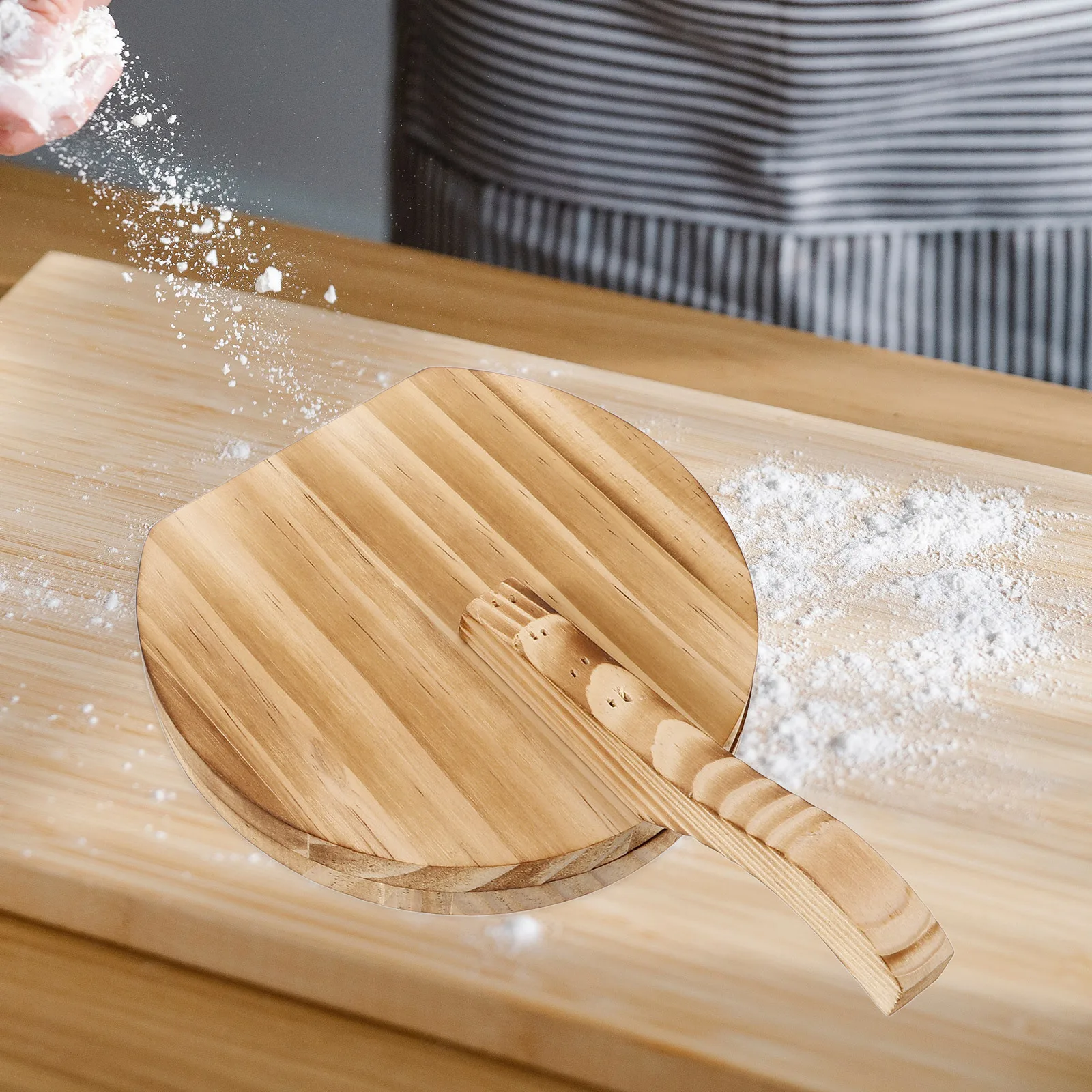 

1Set Food Grade Wood Dumpling Molds Simple Labor Saving Kitchen Supplies Dumpling Presser Dough Pressing Tool Dough Presser