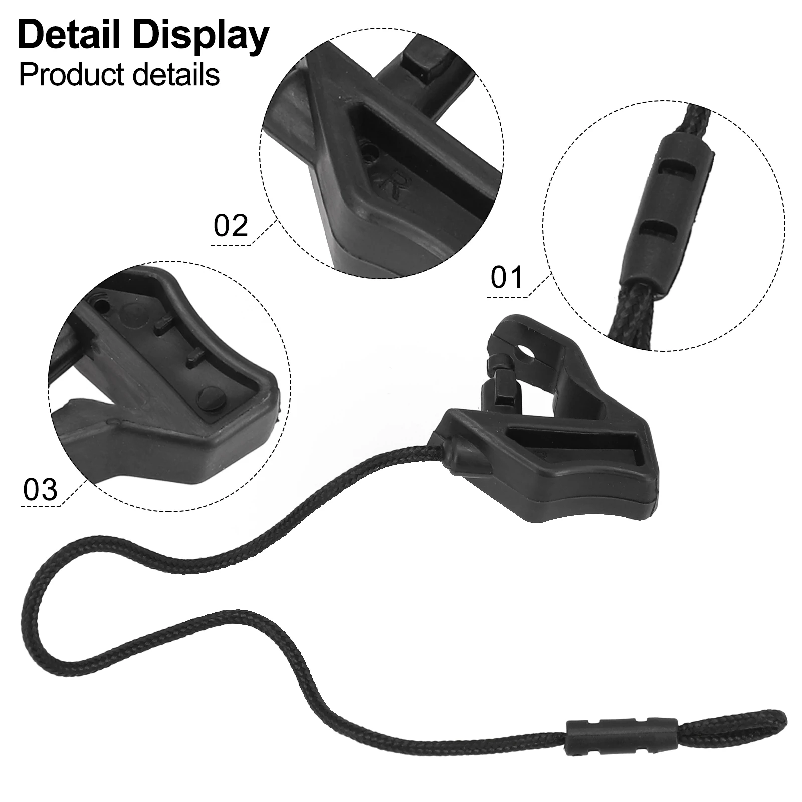 Right Parcel Shelf String For A3 Sportback For S3 For RS3 2013-2016 8V4867668 Car Shelf Drawstring Replacement