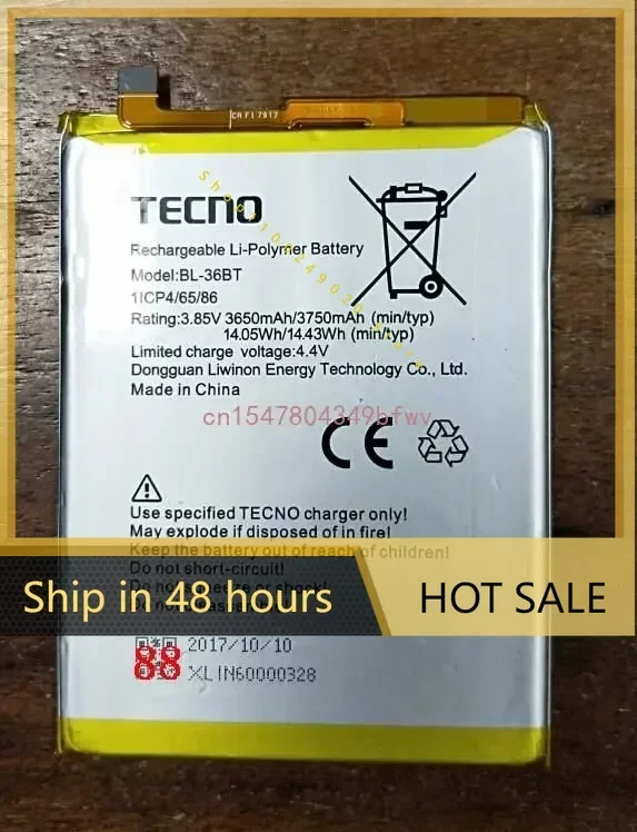 High Quality 3750mAh BL-36BT battery for TECNO BL-36BT mobile phone battery