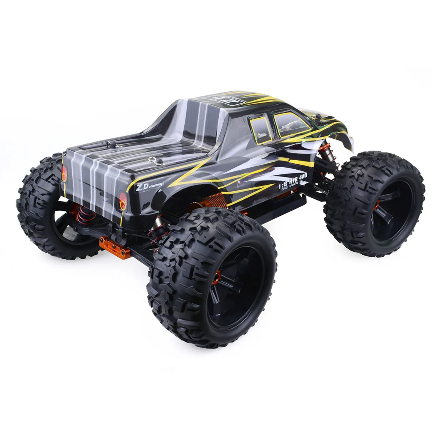 

1:8 ZD Racing 2.4GHz RC Monster Truck 90KM:H 4*4 Radio Control Off Road Car 9116 V2 3660 Brushless Motor 80A ESC 9KG Servo