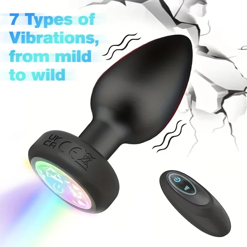 التحكم عن بعد الشرج هزاز الذكور اللاسلكية بعقب المكونات مثلي الجنس جهاز تدليك للبروستاتا الإناث LED المهبل محفز الكبار الجنس لعب للرجال