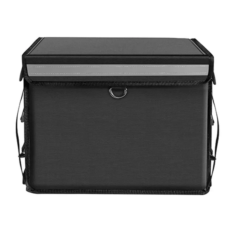 Motorcycle Mountable Insulated Food Delivery Box Large Capacity Waterproof Thermal Hot Cold Retention Box For Takeaway Riders