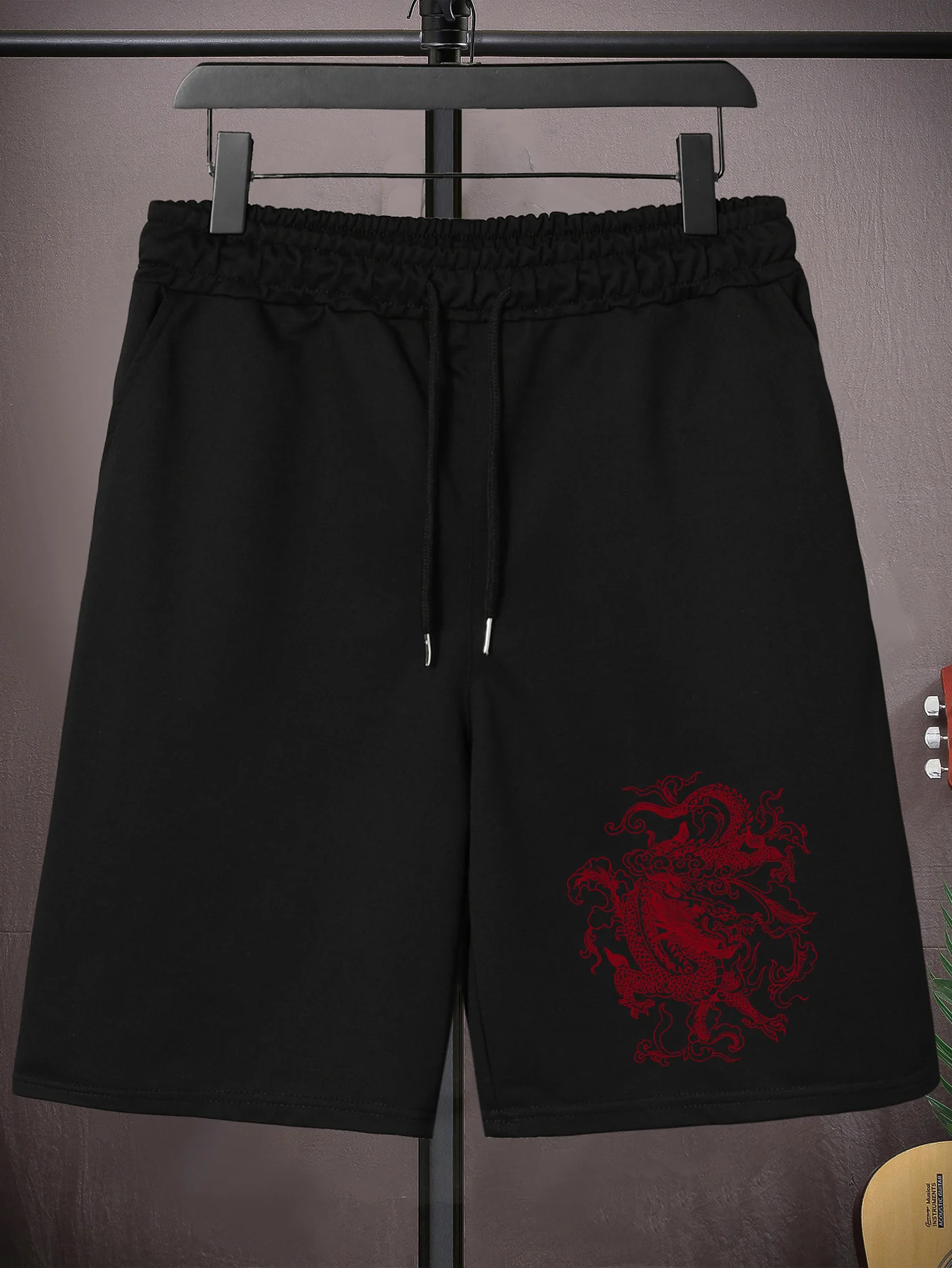 

Спортивные шорты для мужчин больших размеров с принтом и шнурком, весна-лето