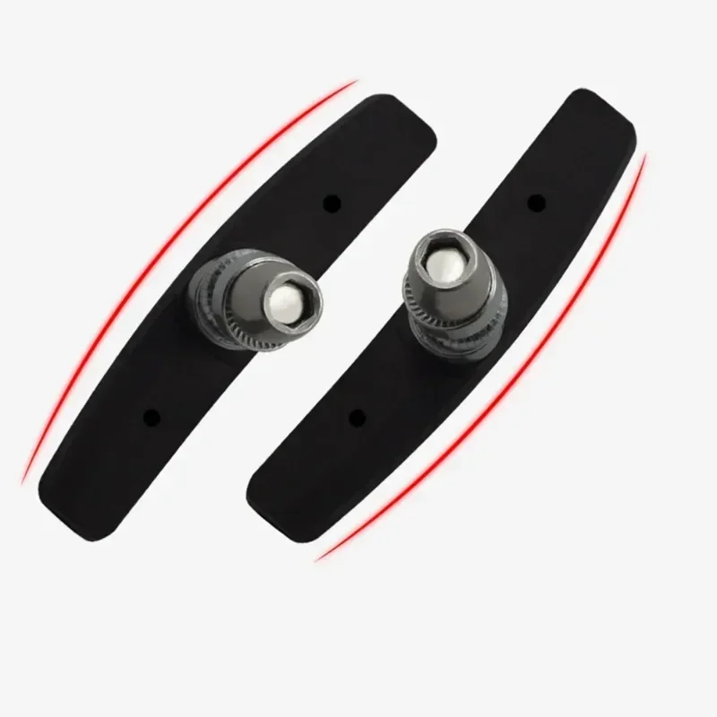 1pair Durable Bicycle Silent Brake Pads Cycling V Brake Holder Pads Shoes Blocks Rubber Pad for Long-lasting Performance Good