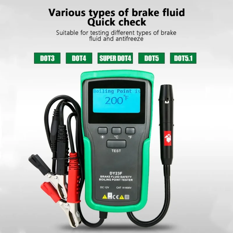 

Antifreeze Point Detector DY23F Automobile Brake System Diagnostic Tool Fluid Boiling Tester