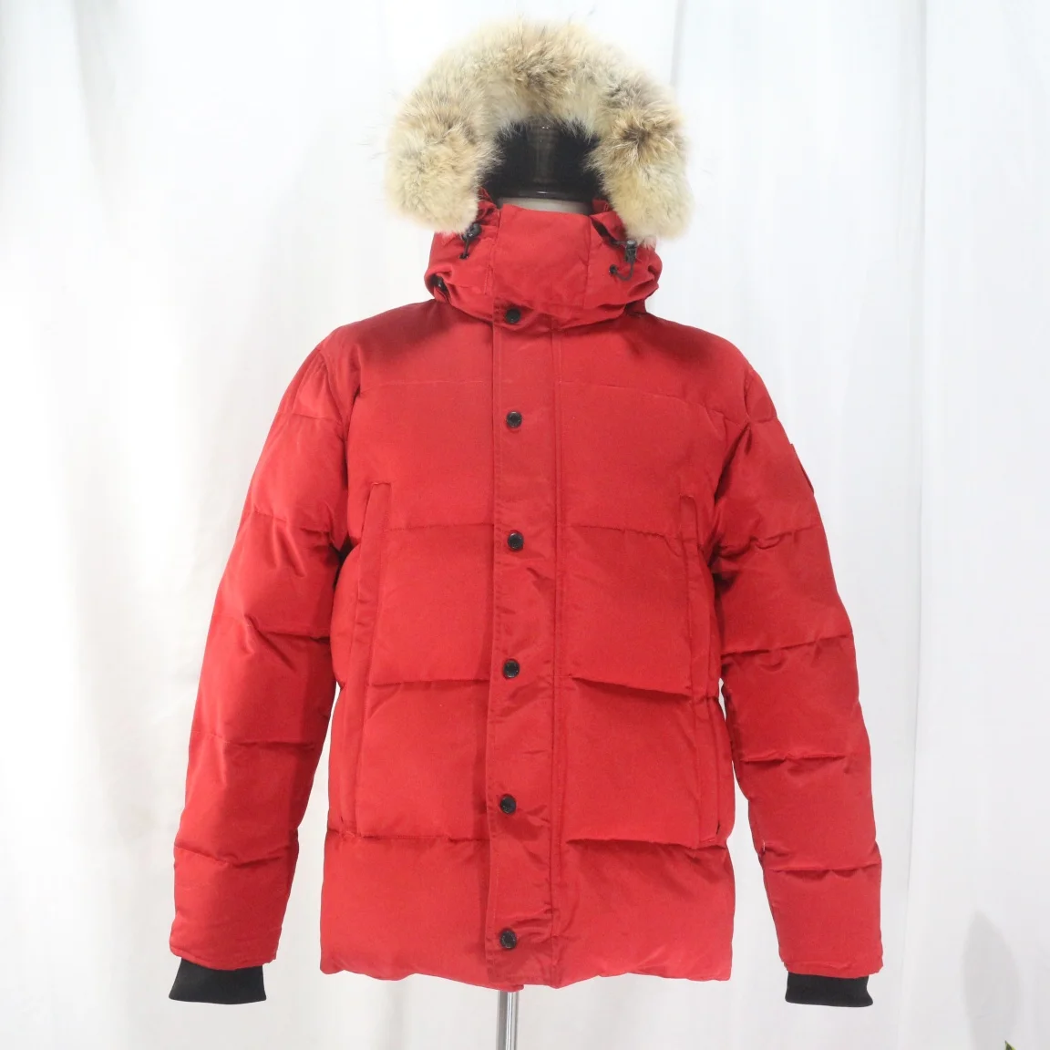 Clássico engrossar quente jaqueta masculina à prova de vento casual capuz de pele casacos de inverno feminino algodão acolchoado neve parkas à prova dwaterproof água