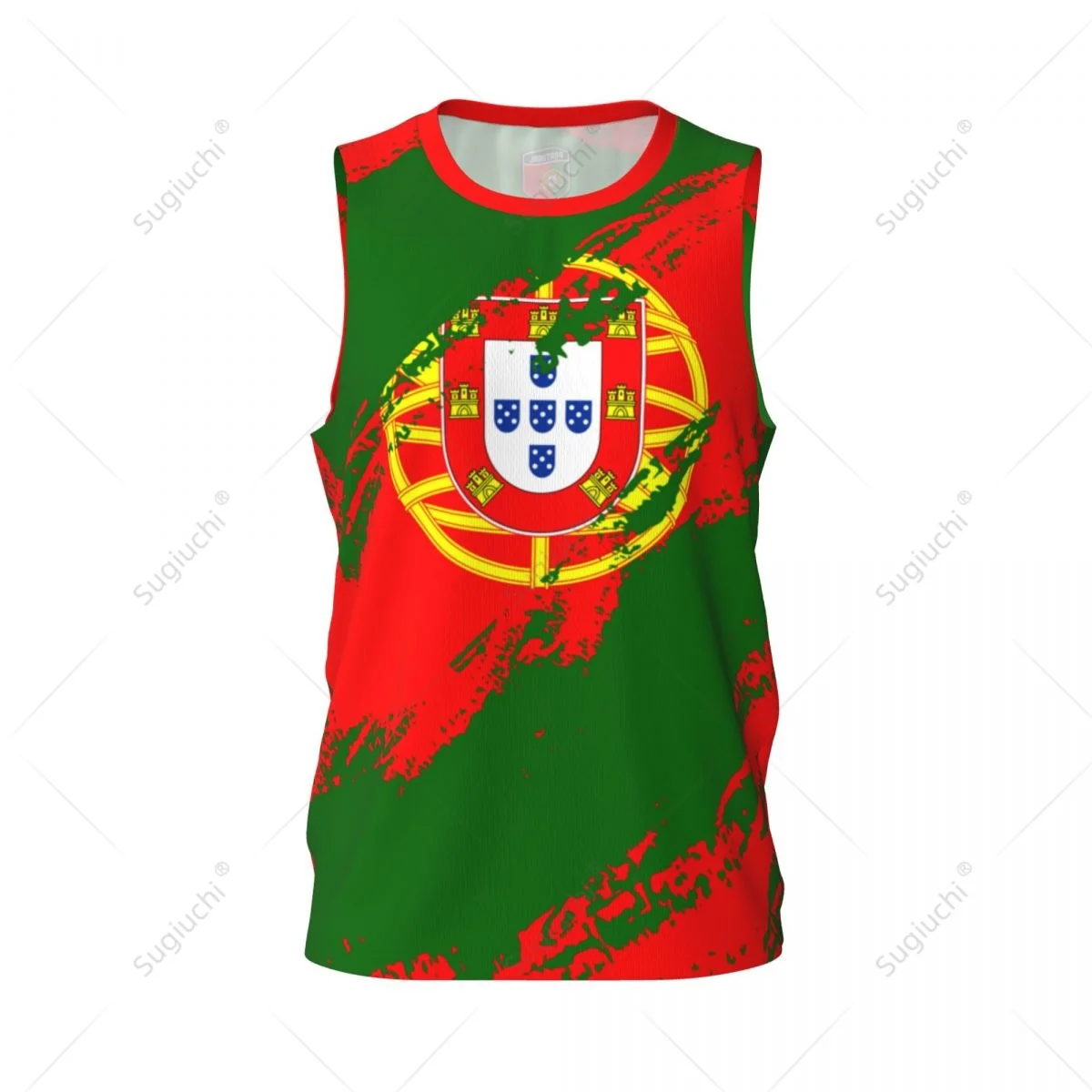 Men Basketball Sports Portugal Flag Running Fitness Multifunction Jersey Sleeveless shirt Custom Name Nunber Exclusive