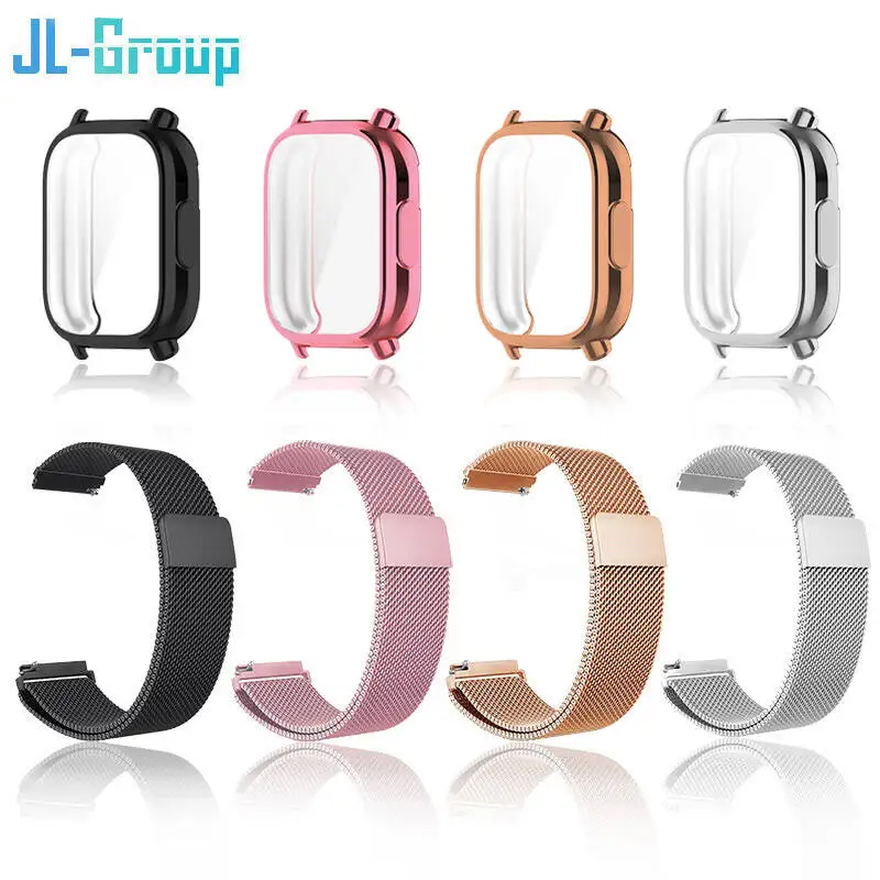 22mm Metal Strap For Redmi Watch 5 Active Band With Case Screen Protector Magnetie Loop Redmi Watch 5 Lite Watchbands Bracelet