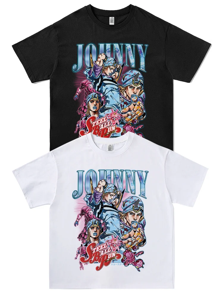 

ort Sve T-irt Men's Loose Fit Cotton Breathable Casual Summer Faion JOJO Adventure Jodha Waed f Sve Top