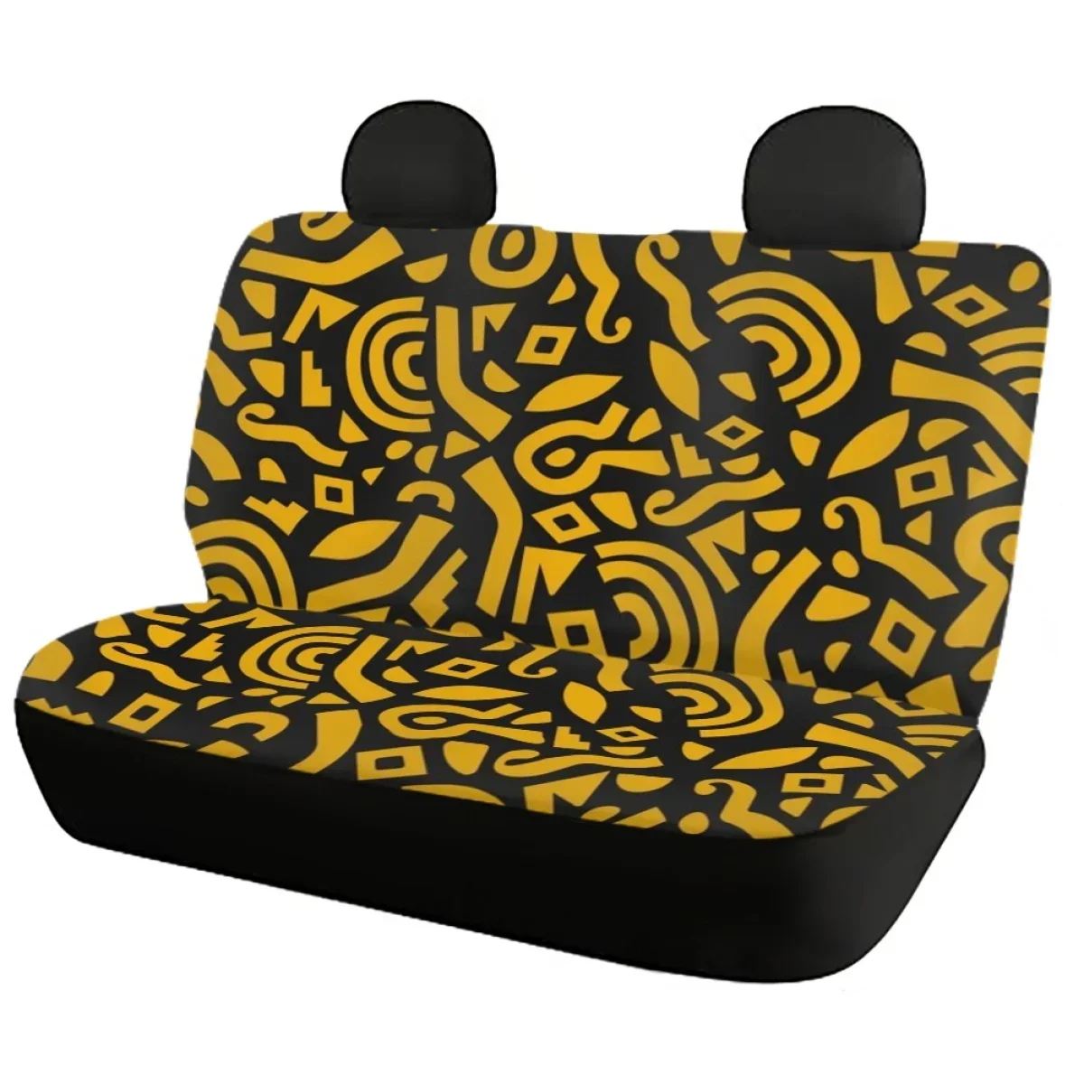 Car Interior Seat Covers Irregular Geometric Graphic Design Easy to Install Front and Back for Vehicle Seat Covers Accessories