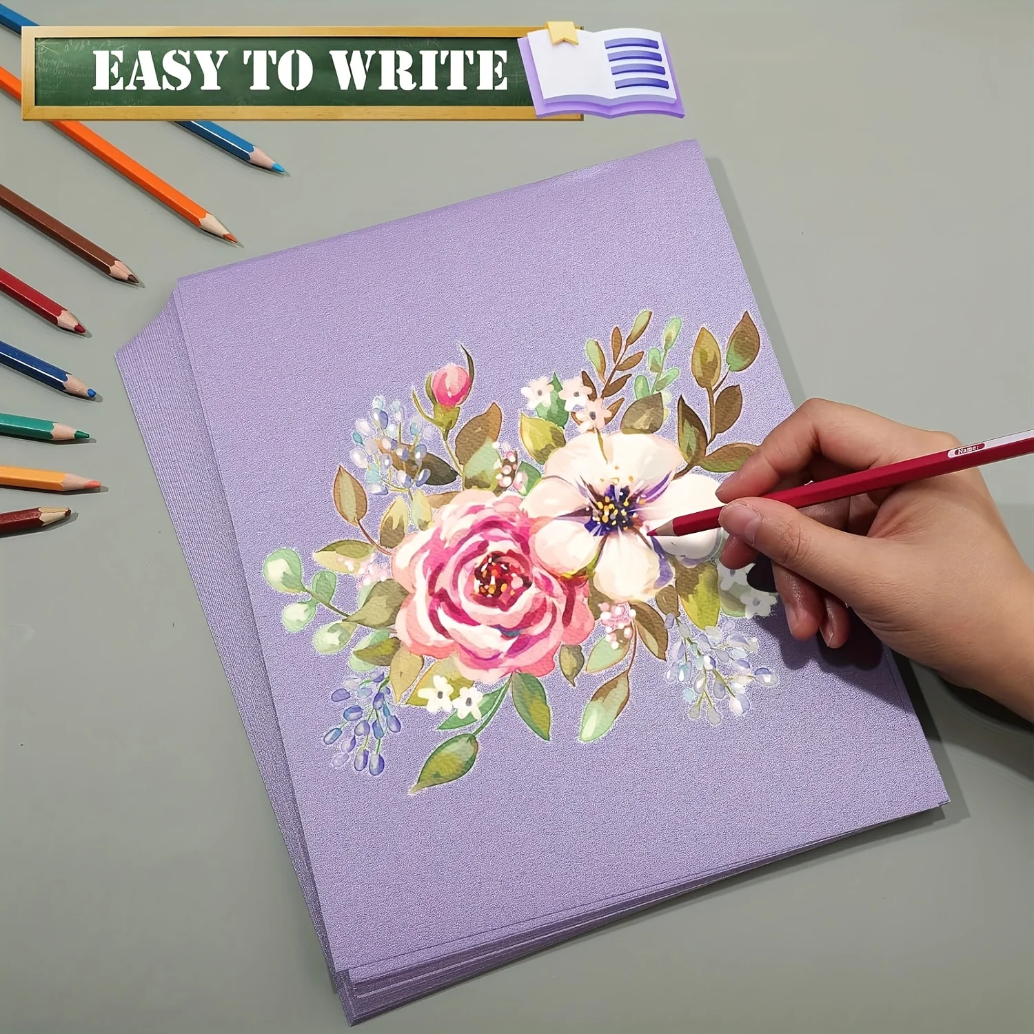 A4 Double Sided Pearlescent Paper 250gsm 15sheets Printable Shimmer Cardstock for Birthday Wedding Invitations Card Making DIY