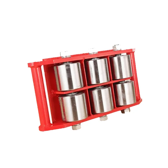 Heavy Duty Warehouse Transport 5tons 8t Hand Platform Straight Tank Cargo Trolley Skates