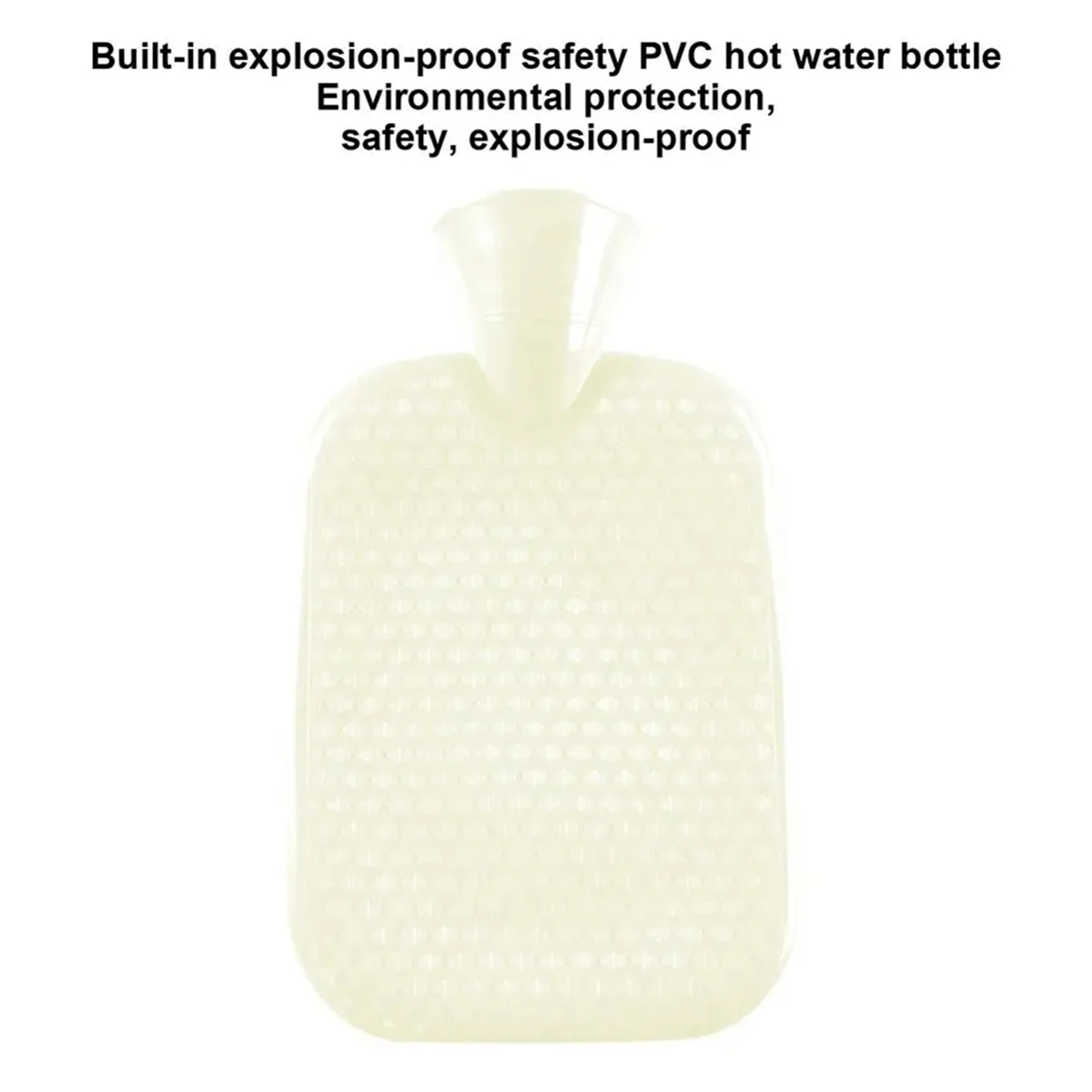 A71P 2 L Hot Water Bag with Knitted Cover Hot Water Bottle Female Hot Compress Water Filling Hot Water Bag