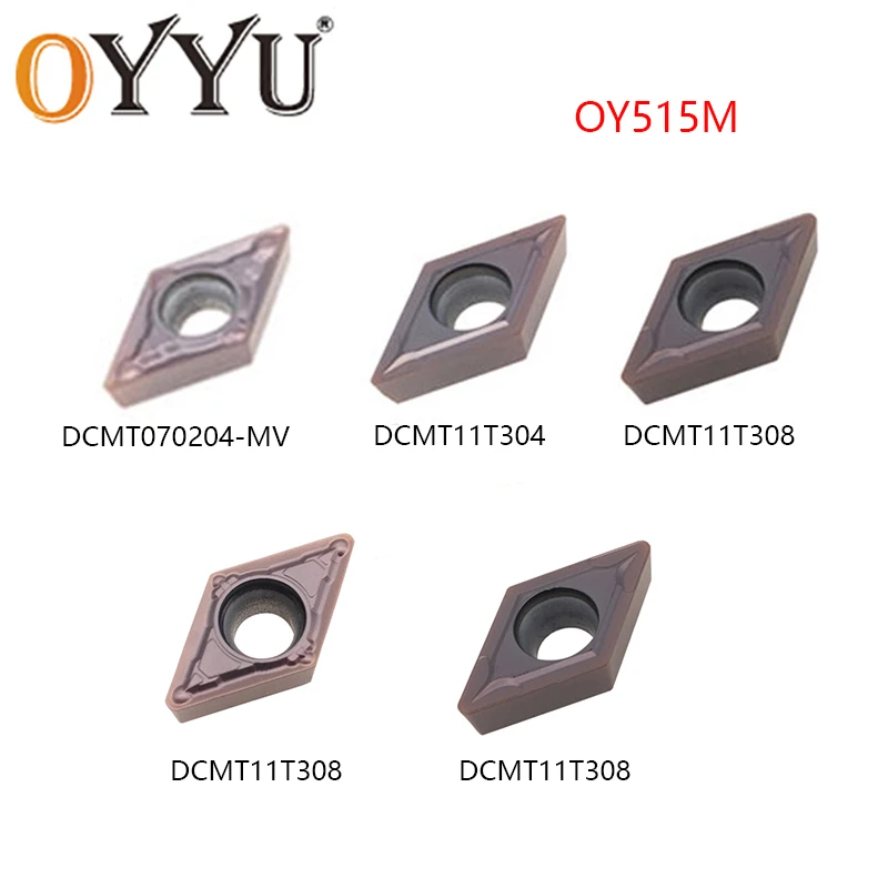 

OYYU DCMT070204-MV 070204 070208 DCMT070208 Carbide Inserts 11T304 DCMT11T304 11T308 MV OY515M Aluminum Stainless Steel DCMT CNC