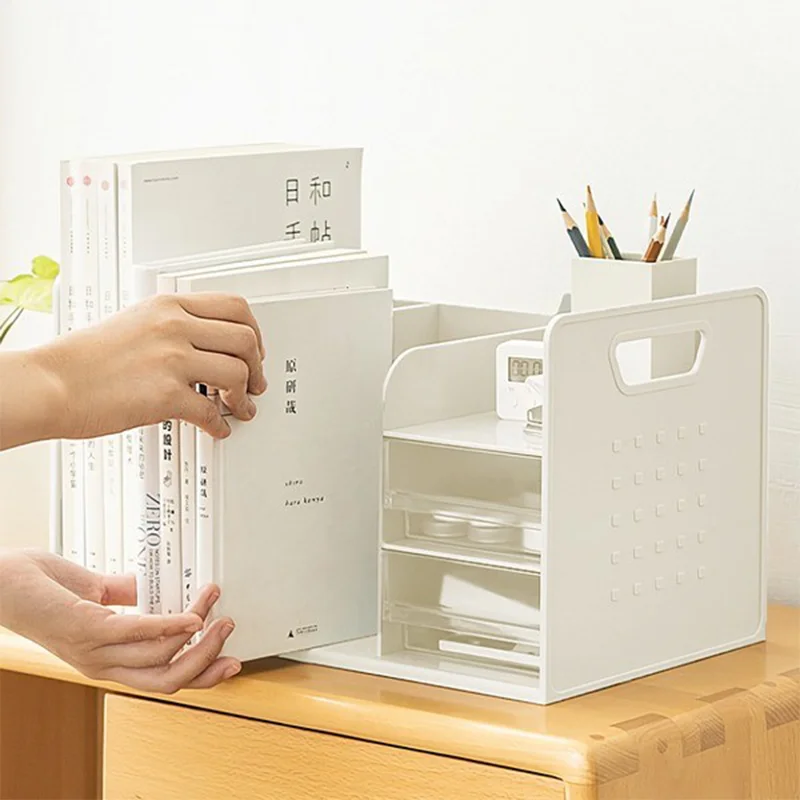 [Domestic Delivery] Space utilization office desk document arrangement 2 compartment drawer bookshelf