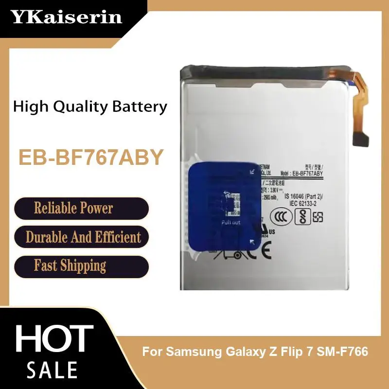 2985mAh EB-BF767ABY For Samsung Galaxy Z Flip 7 SM-F766 Mobile Phone Battery Stable Power Supply