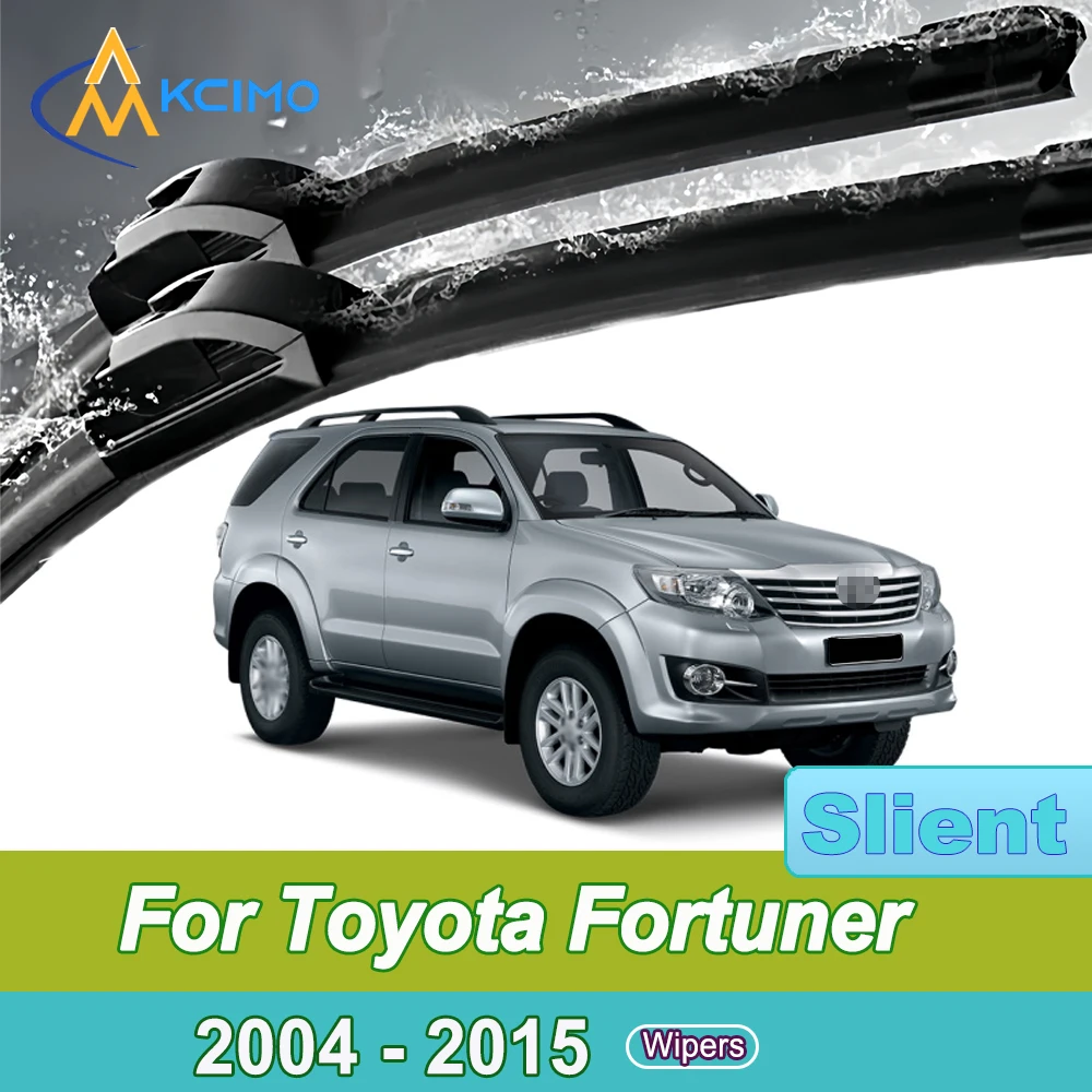 

Quiet Beam Wiper Blades 2pcs Windscreen Window Car Accessories For Toyota Fortuner AN50 AN60 2004-2015Toyota Hilux SW4 Toyota SW