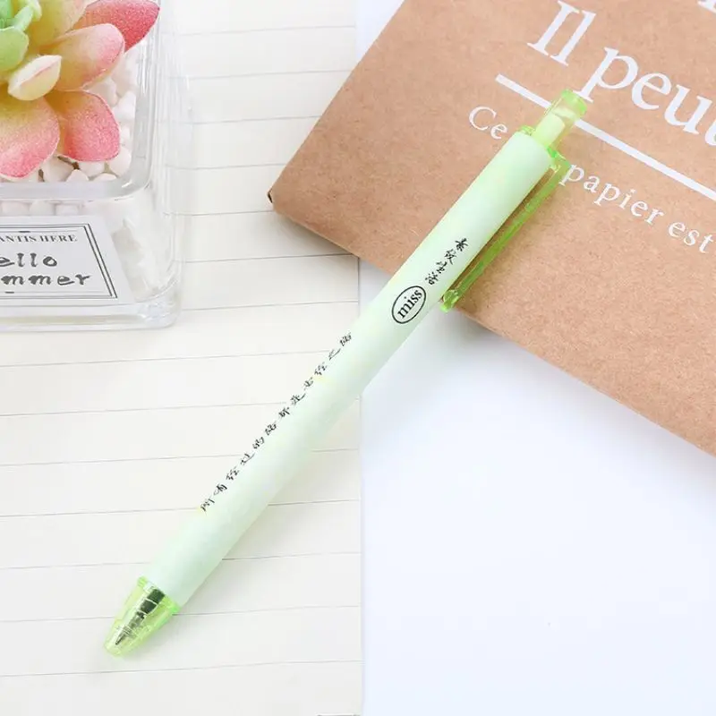 1 Piece Cute Pale Floral Gel Pen Creative Press Office Gift School Supplies Stationery Kawaii Funny Pens