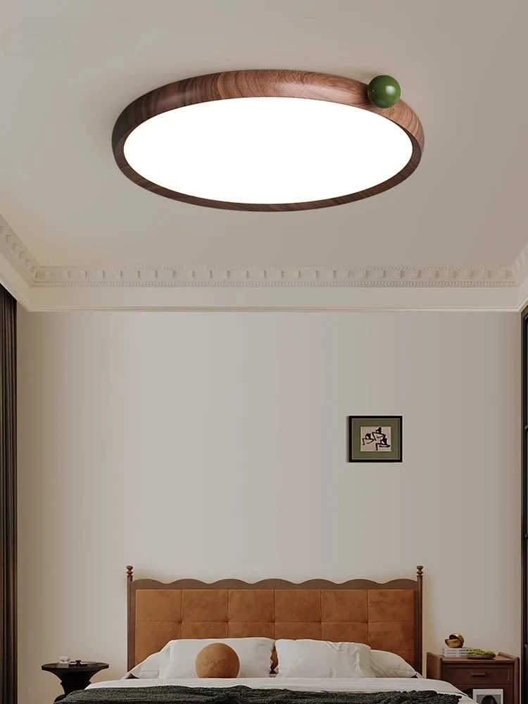 

French retro bedroom ceiling light new medieval round green cream wind eye protection light luxury high-end restaurant light