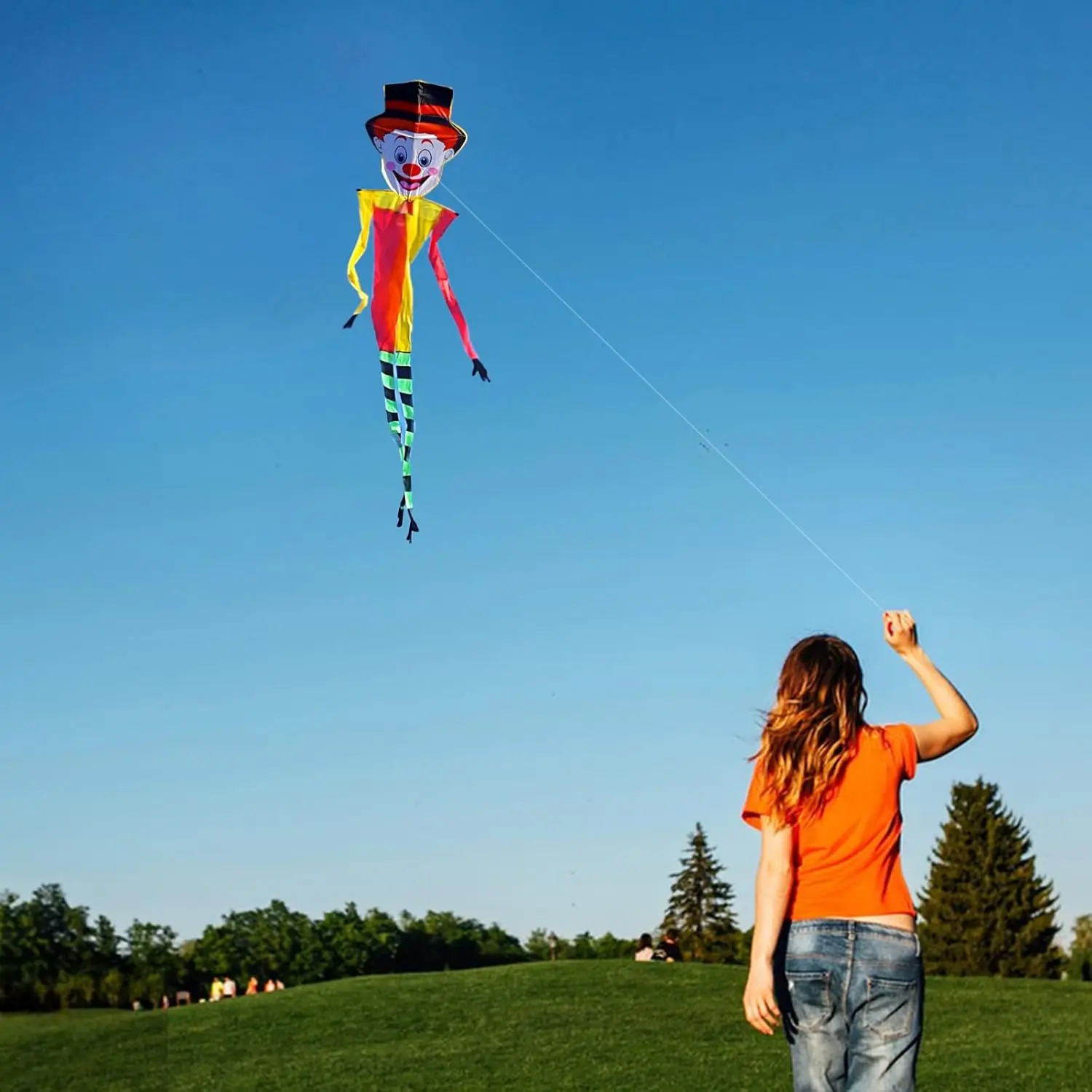 Nouveau Cerf-volant de ligne unique de puissance de 124 pouces de Sports de plein air pour débutant avec la poignée et la ficelle bon vol