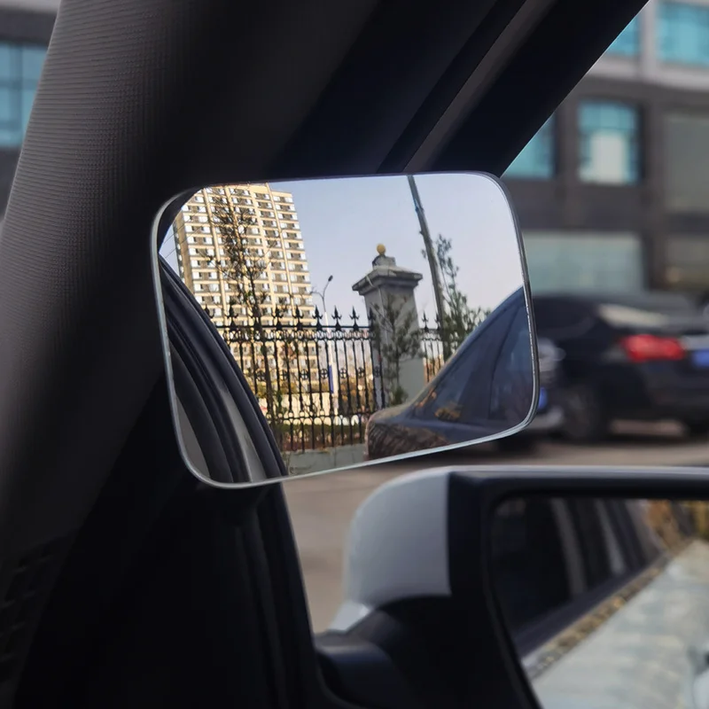Adjustable Car Interior Auxiliary Blind Spot Mirror Frameless 360 Degree Wide Angle Rearview Mirror Auto Accessories