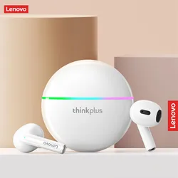 Lenovo XT97 Wireless Earbuds Bluetooth 5.3 Semi In Ear Headphones with RGB Light Effect HiFi Sound Low Latency for Music Gaming