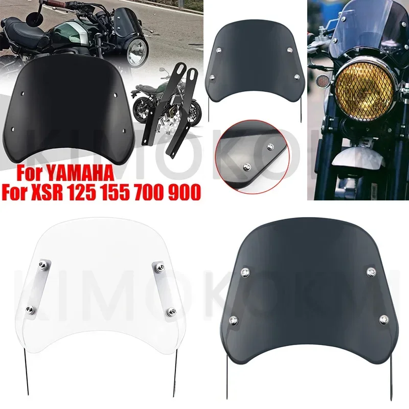 Motorcycle Modified Windscreen Windshield Wind Screen Deflector Cover For Yamaha XSR700 XSR125 XSR155 XSR900 XSR 700 900 125 155