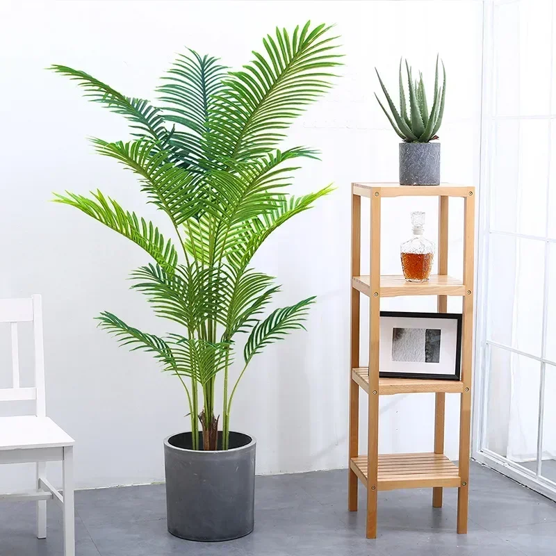 

Palm Tree Potted Tropical Plants Fake Green Monstera for Christmas Home Garden Office Decor