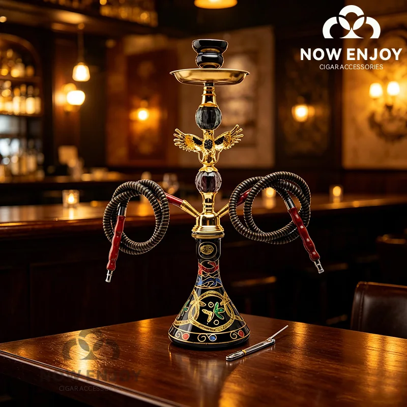 Eagle Smoking Pipe Hookah Set with Tobacco Bowl Water Pipe Narguile Complete Кальян Kit for Sheesha Shisha Smoke Accessories