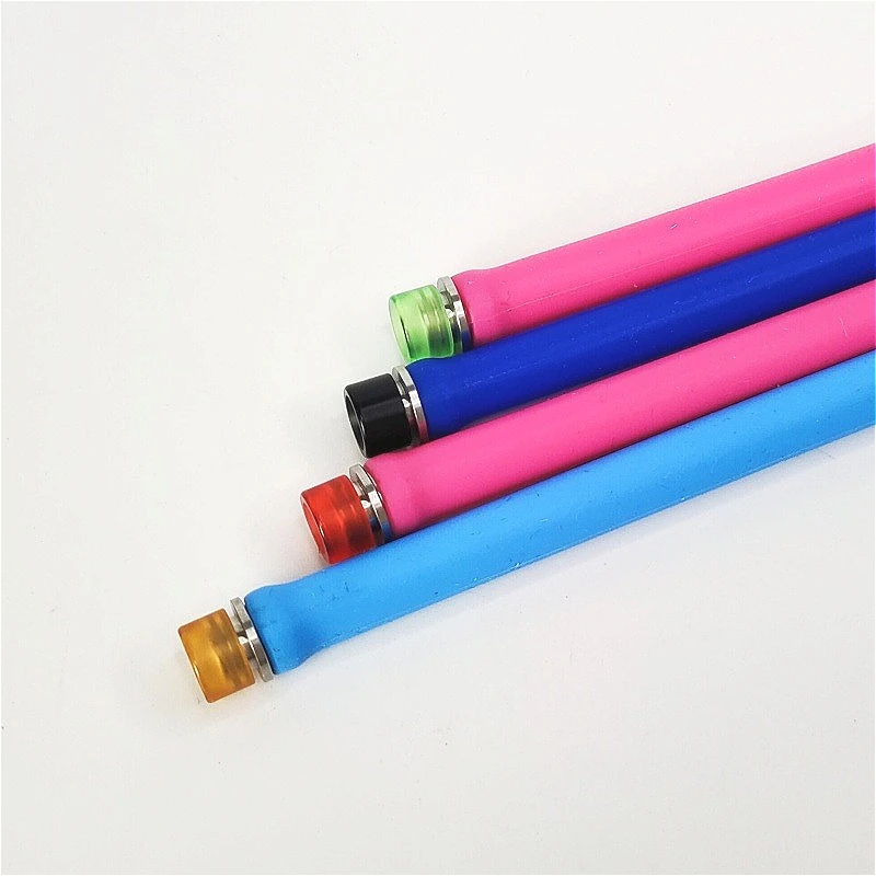 1PC Dot1 BB Boquilla de acero inoxidable de boca ancha con punta acrílica y junta de pajita desmontable