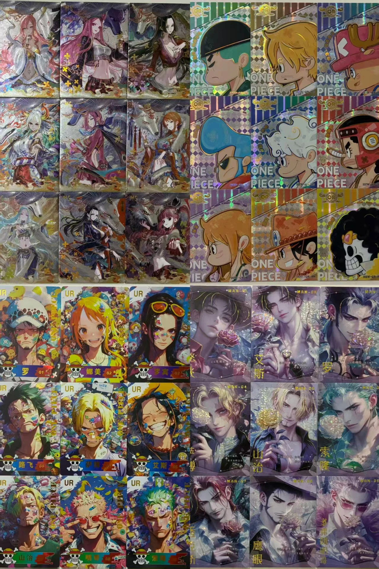 Tarjetas Coleccionables de Anime Japonés One Piece, Luffy, Zoro, Hanako, Nami, Regalo de Navidad o Cumpleaños