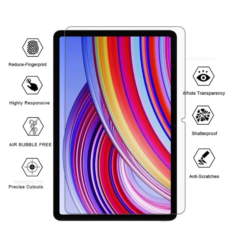 Vidrio templado para Redmi Pad Pro 12,1 2024, película protectora antiarañazos para Redmi Pad Pro 12,1 HD, vidrio templado a prueba de arañazos