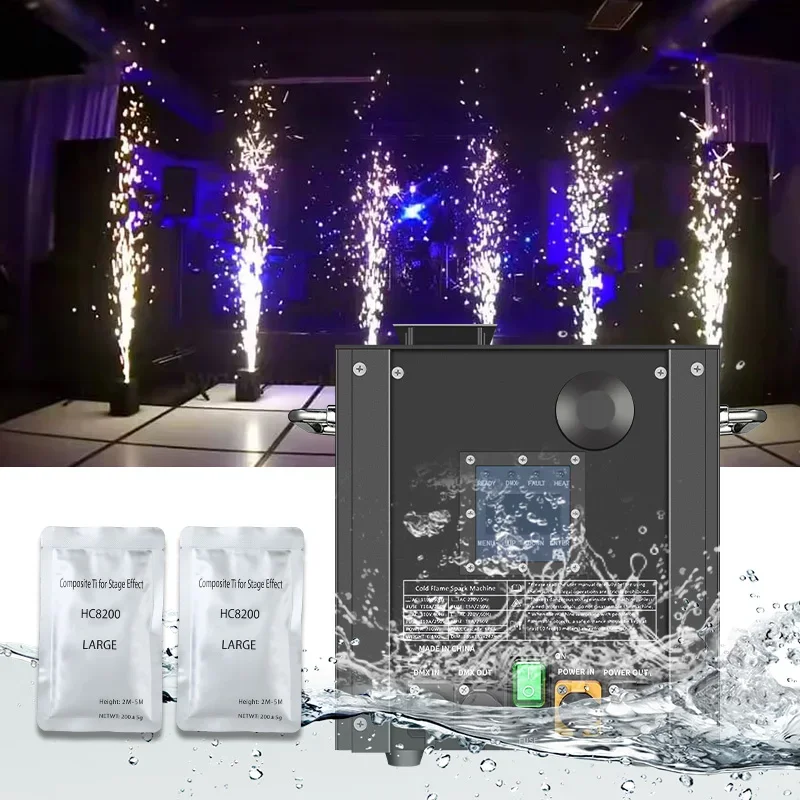 700W Waterproof Mini Cold Spark Machine for Party Disco Wedding Stage Effect Equipment