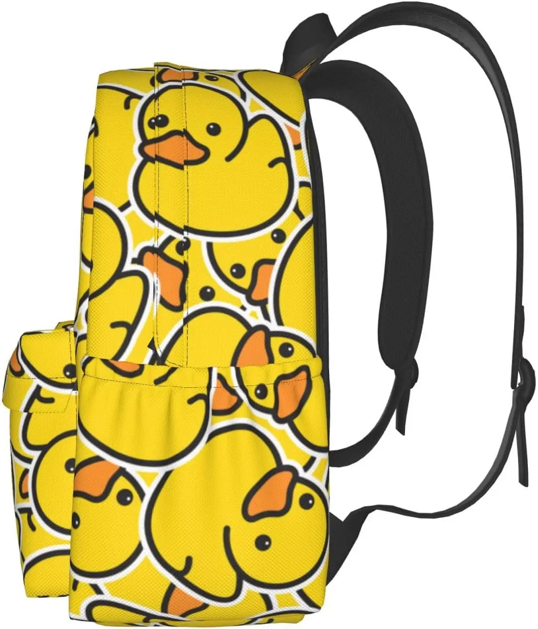 Cute Rubber Ducky Laptop Backpack For Men Women Yellow Cartoon Ducks Lightweight Daypack Bookbag For Daily Commutes