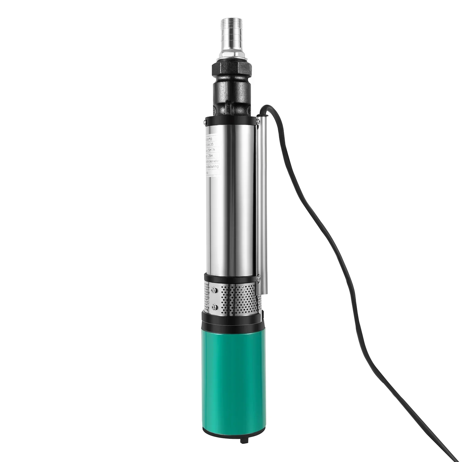 

Погружной насос Deep Well, DC24V W | Кабель 52 фута, диаметр выхода 0,98 дюйма, водяной насос из нержавеющей стали для промышленного и домашнего использования