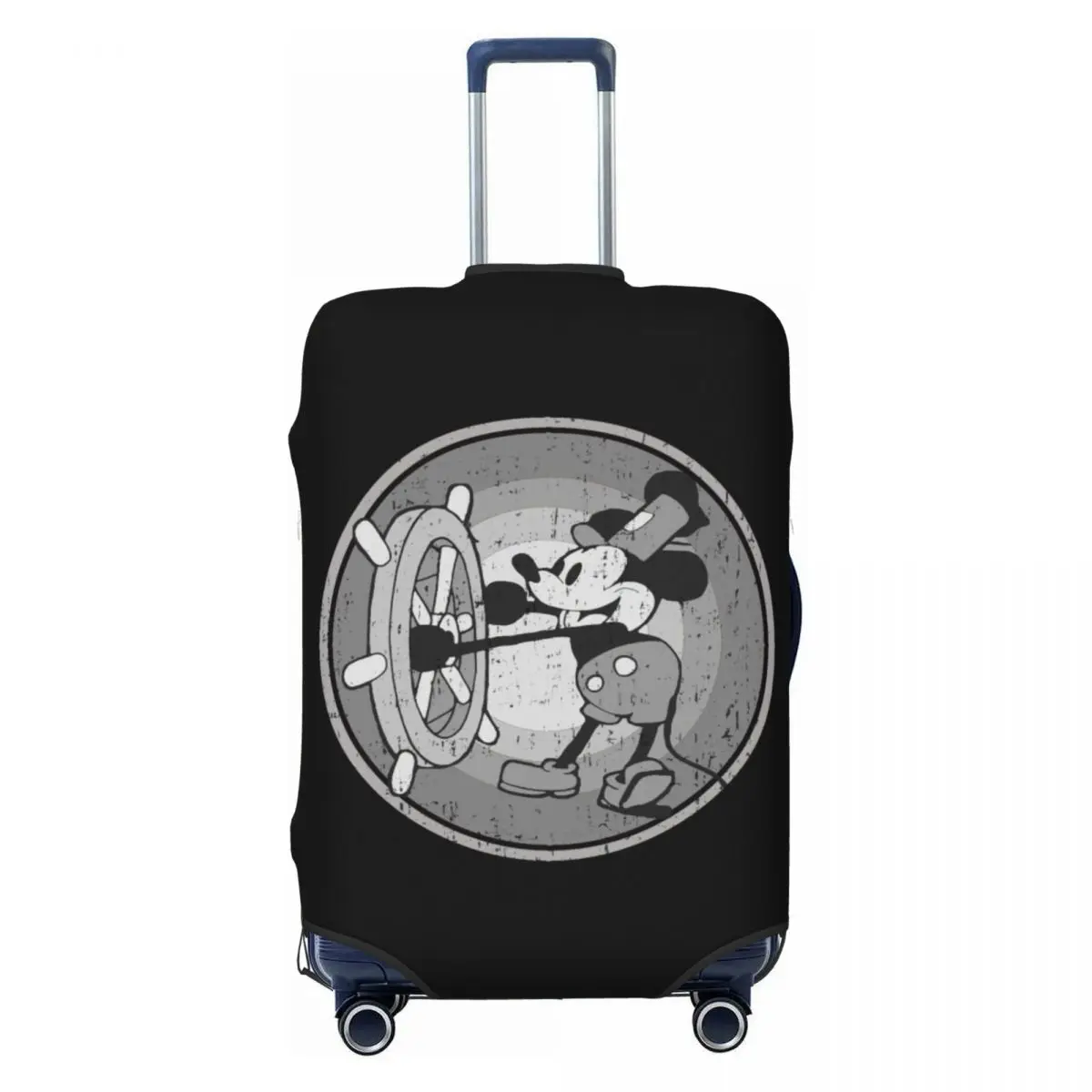 

Custom Mickey Mouse Anime Suitcase Cover Elastic Steamboat Willie Luggage Protective Covers for 18-32 inch