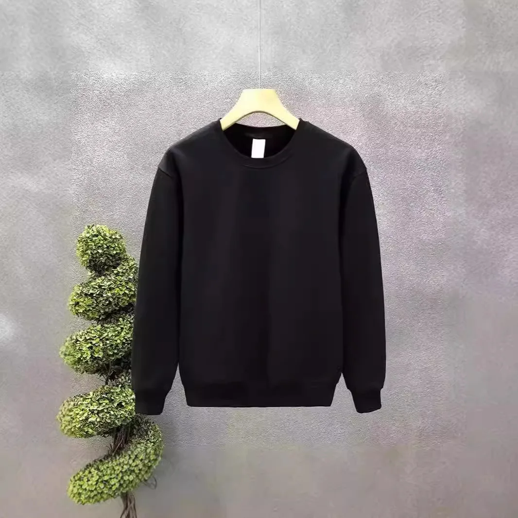 Men's Spring and Autumn 2025 New Korean Style Fashion Loose Round Neck Solid Color Long Sleeve T-shirt All-match Casual Top