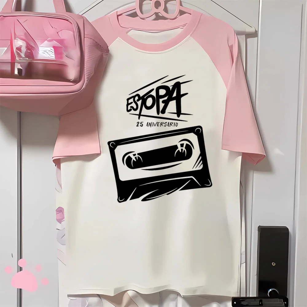 Estopa t-shirts women designer streetwear funny tshirt girl comic funny anime clothes