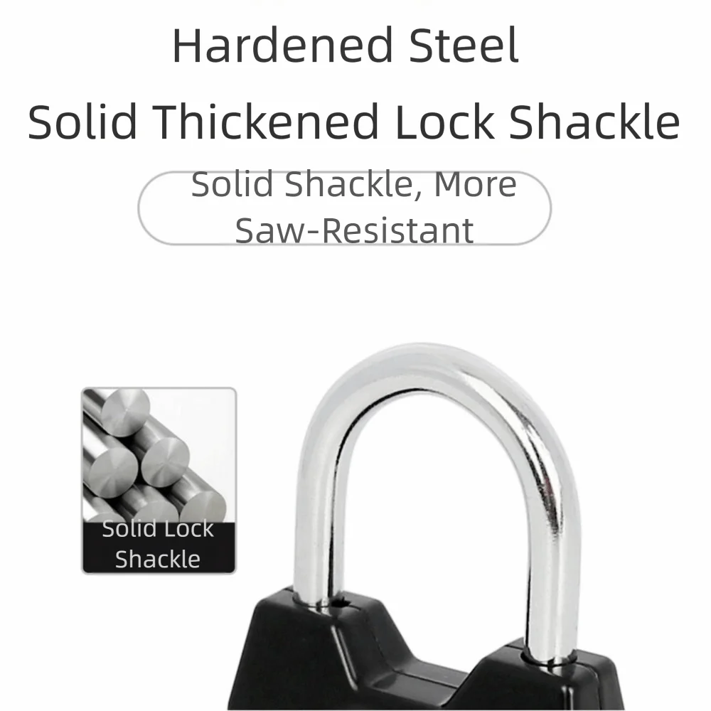 4 Dial Digit Combination Padlock Weatherproof Protection Rustproof Digit Combination Lock Heavy Duty Waterproof Password Padlock