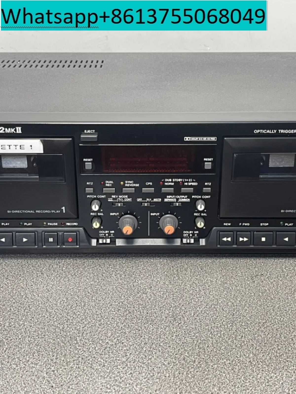 second-hand TASCAM 302 cassette tape professional electronic control movement dual cassette player radio version dedicated