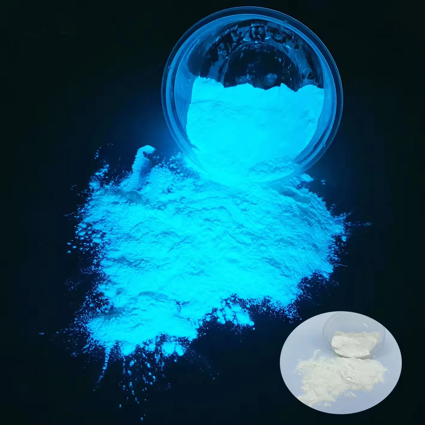 Bulk Brightness Sky Blue Glow in dark pigment photoluminescent powder luminous powder