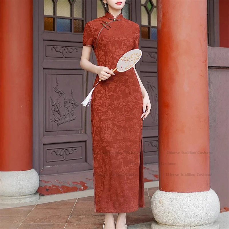 dress women party cheongsam 2026 Long Party Cheongsam & Qipao Dresses