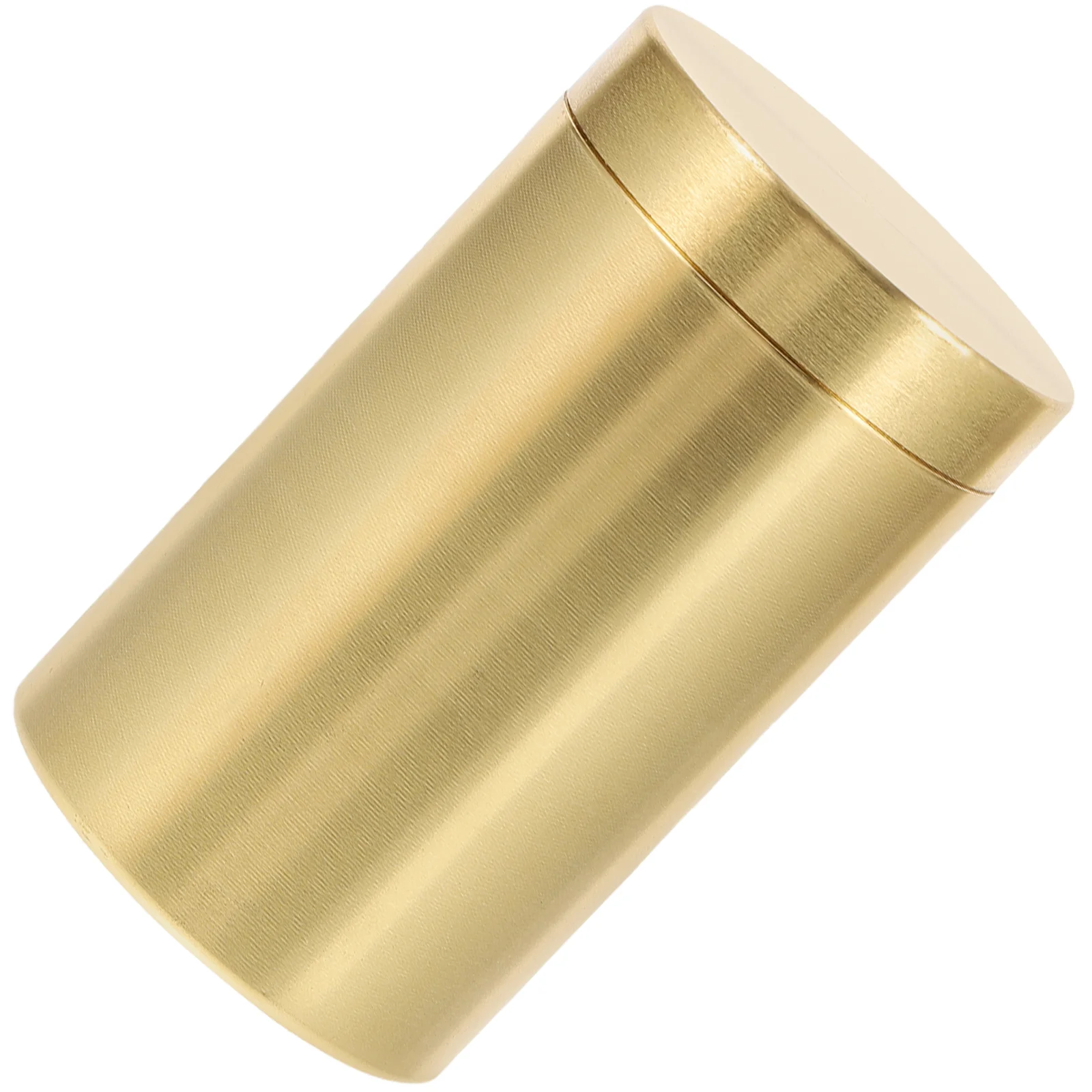 Gold Brass Tea Sealable Container Canister Canisters Tin with Air Tight Lids Storage Golden Jar