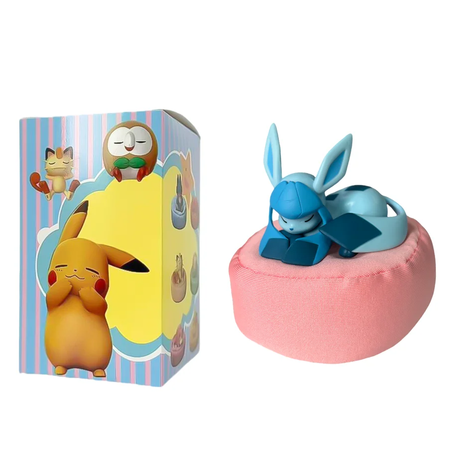 Anime Pokémon Blind Box Eevee Familie Schlaf-Serie Figuren 1-9 Stück Eevee Schlaf-Serie Handpositioniertes Spielzeug Geschenk für Freunde – Detail 19