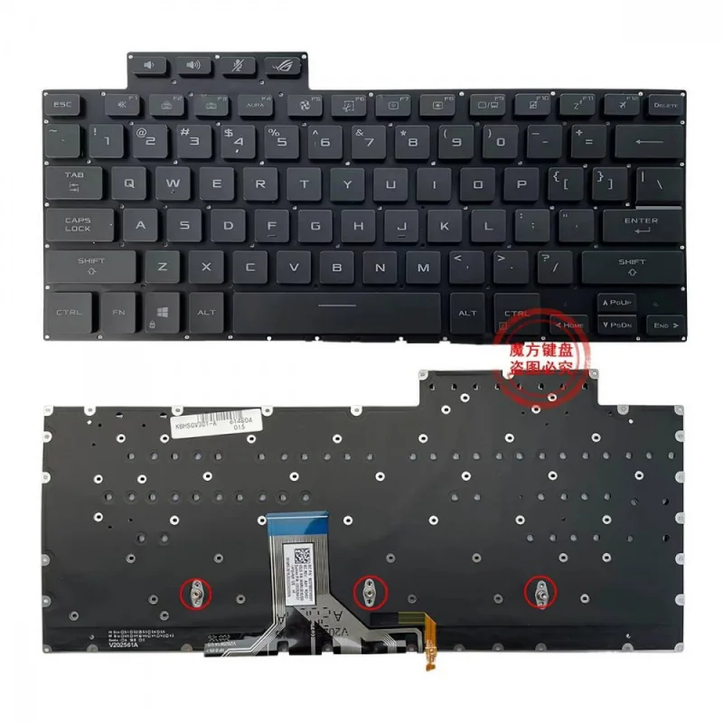 Ao+ For Asus ROG Flow X13 GV301 GV301Q GV301R GV301QE GV301QV GV310Q GV302 GV302XV 2023 Keyboard