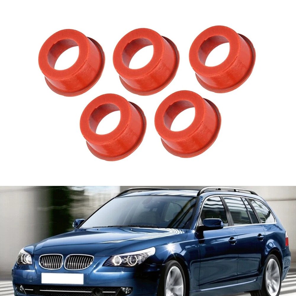 For BMW M47 M57 E38 E39 E46 E60 E61 E65 E66 E90 E91 E53 E83 5Pcs Car Gasket Front Engine Gasket  Wear Resistant 11612246949