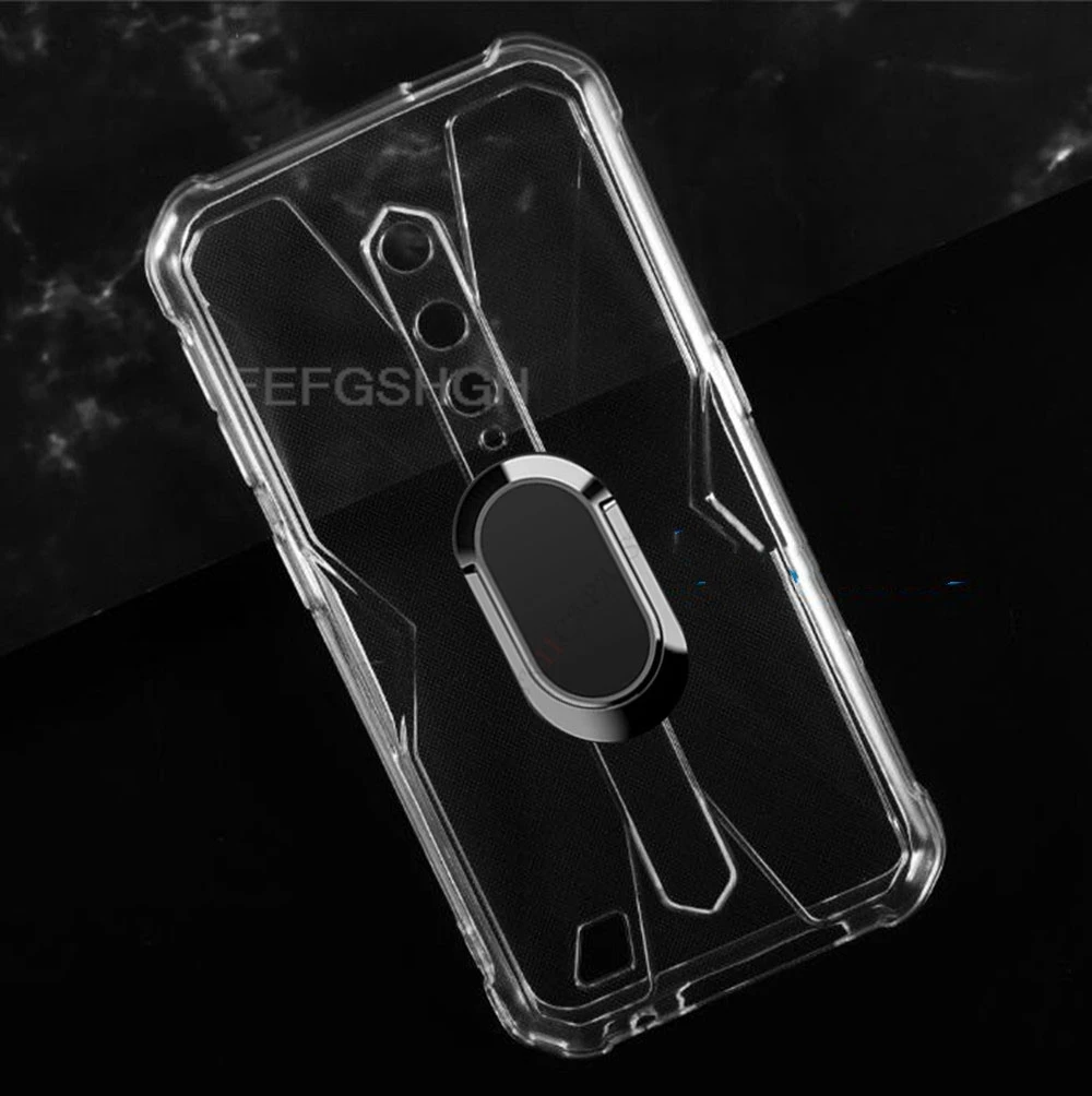 Para Ulefone Armor X12 Pro 5,45 "Ulefone Armor X12 soporte de anillo trasero funda de teléfono TPU cubierta de silicona suave