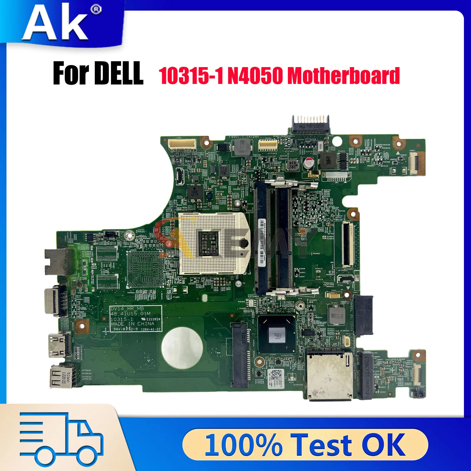 

Материнская плата для DELL 14R N4050 CN-0X0DC1 0X0DC1 10315-1 48.4IU15.011 с SLJ4N HM67 протестирована нормально