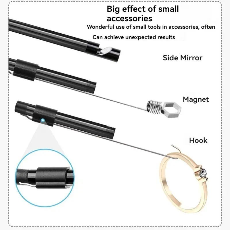 5.5/8MM TYPE-C Android Endoscope Camera IP67 Waterproof 6 LED Adjustable  Borescope Mini Camera for Pipeline Inspection - Image 3