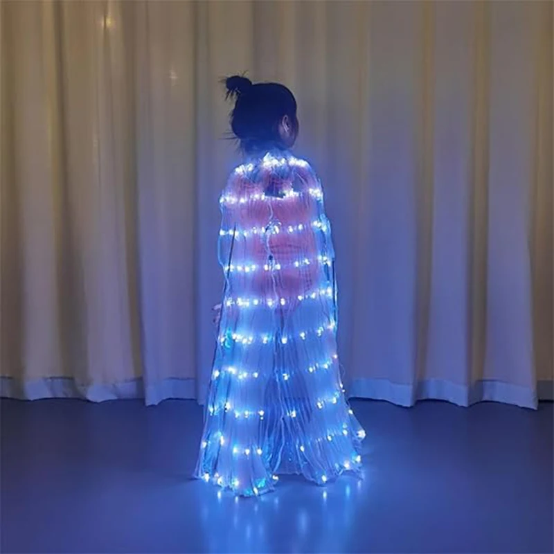 Beautiful LED Butterfly Wings Light Up Fairy Wings Luminous Butterfly Costumes For Children Kids  Party Performance Dance